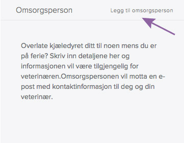 Hvordan legge til omsorgsperson